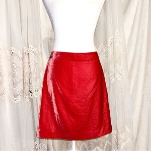 NWT J. Crew Faux Velvet Skirt